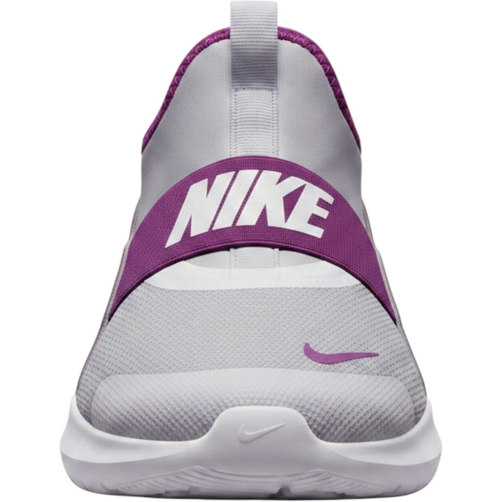 Nike Flex Runner 4 Grey Purple Slip On Athletic Sneakers IF2893-500 Kids 5Y
